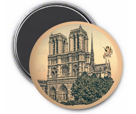 Magnet Rond Notre-Dame de Paris