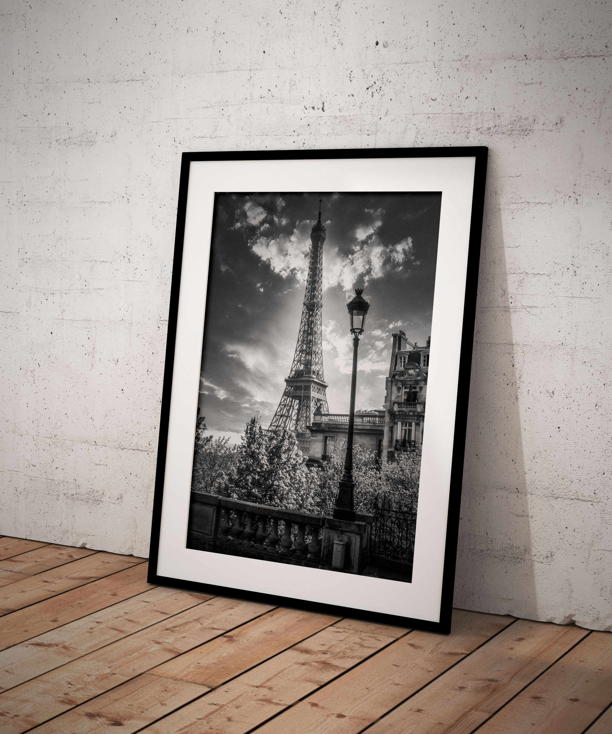 Tirage Photo Tour Eiffel Paris Noir et Blanc