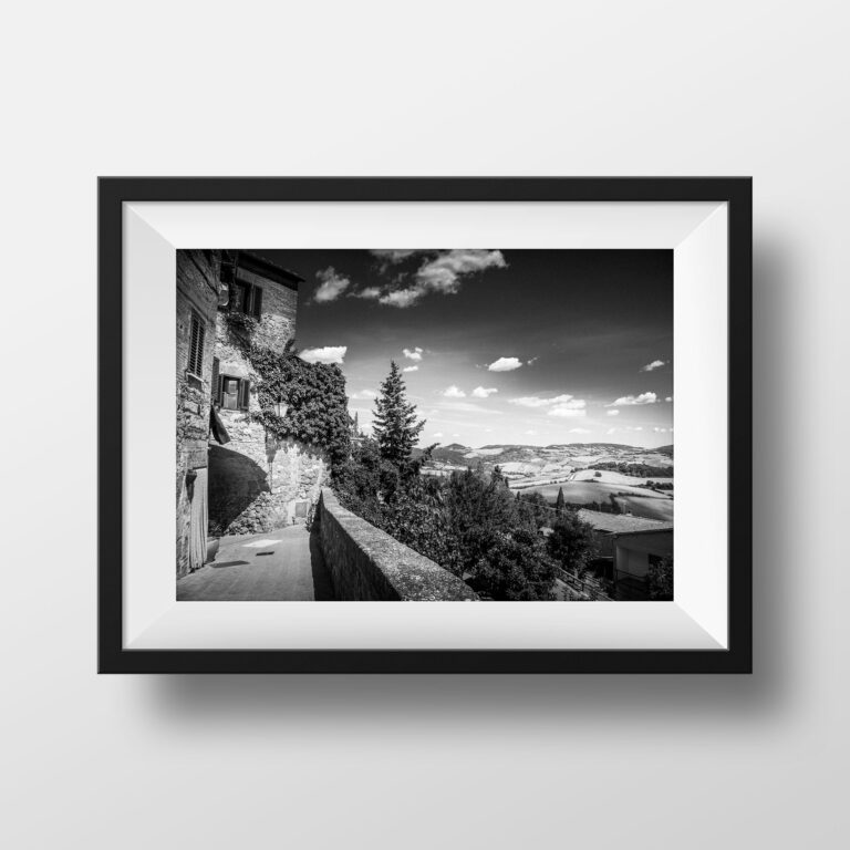 Photo Noir et Blanc Toscane – Paysage Italie Photographie Image