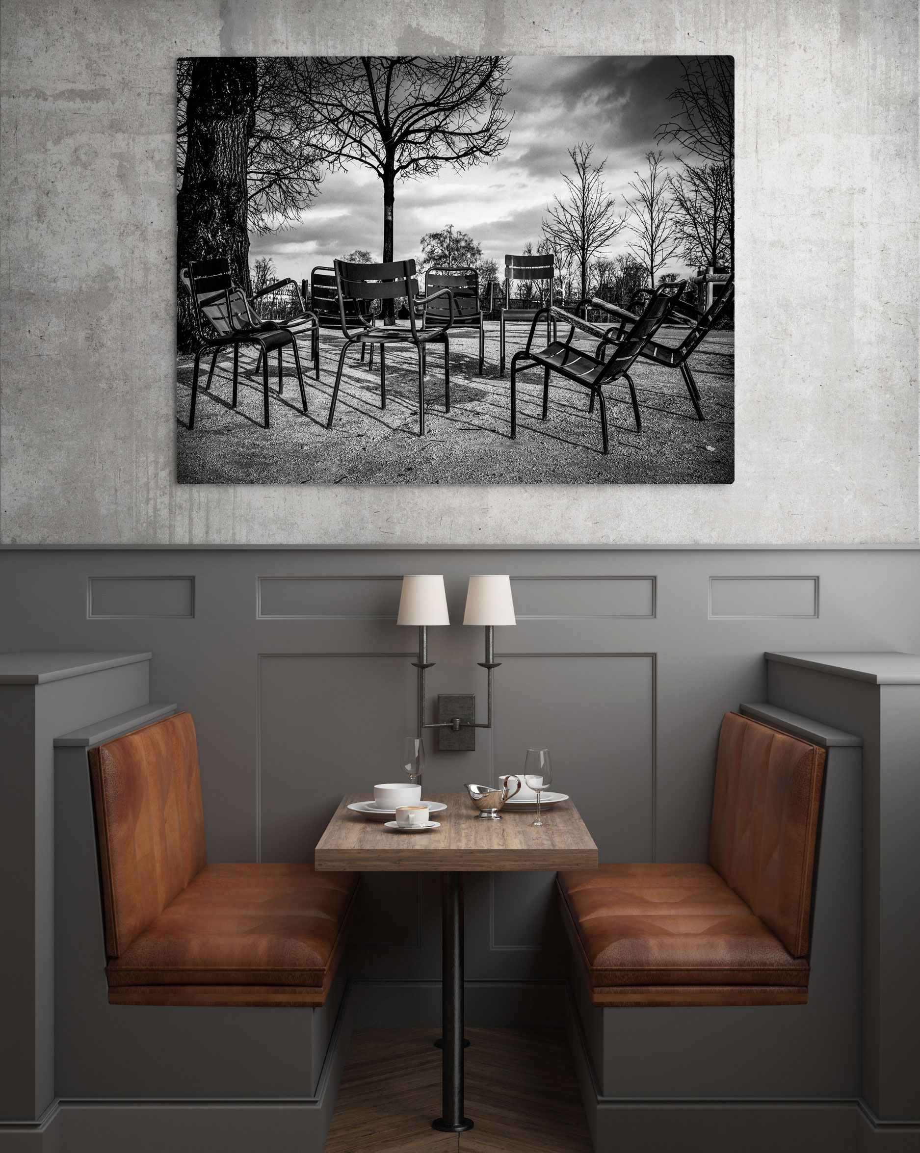 Paris Noir et Blanc – Chaises Jardin des Tuileries