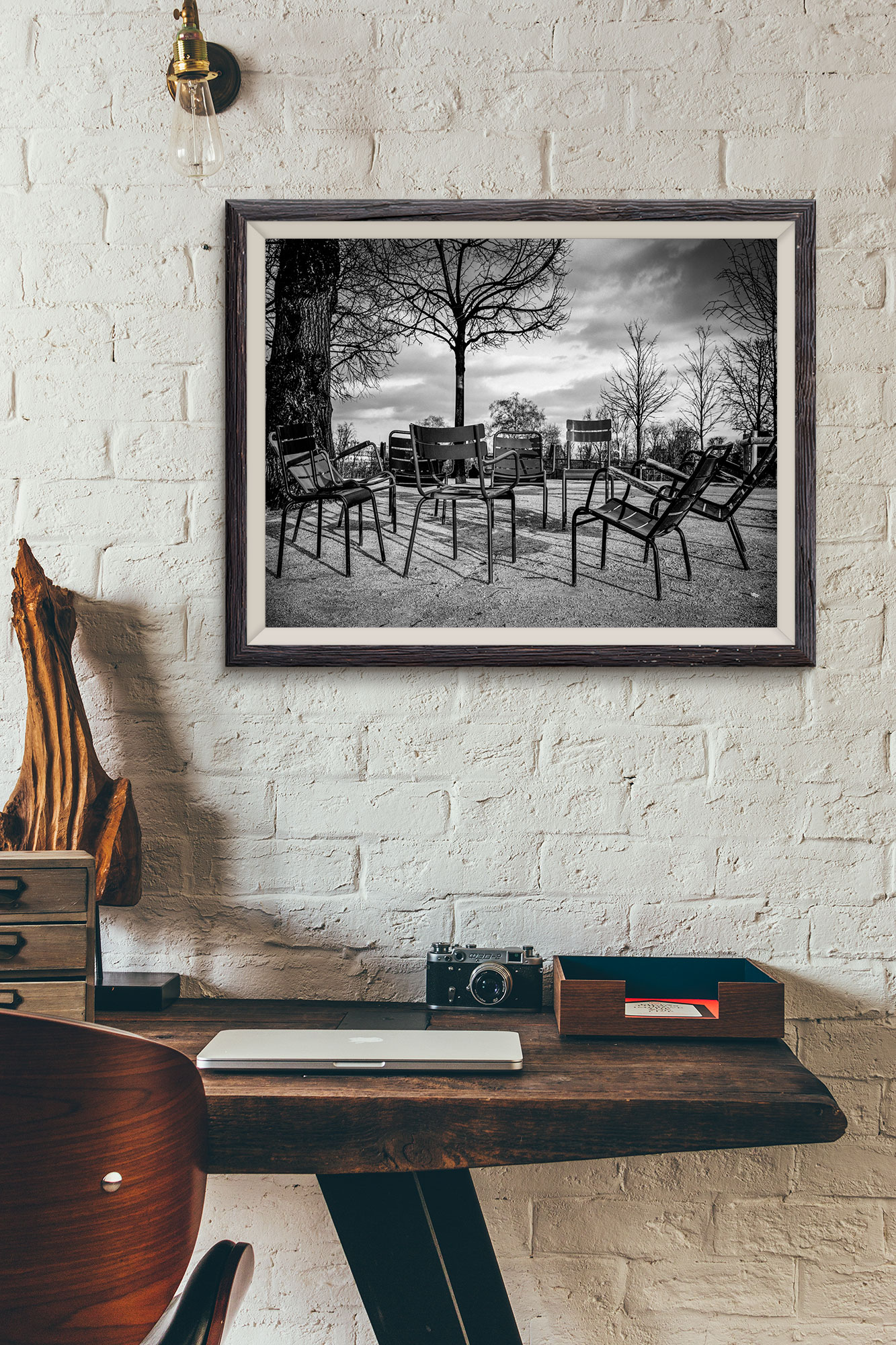 Paris Noir et Blanc – Chaises Jardin des Tuileries