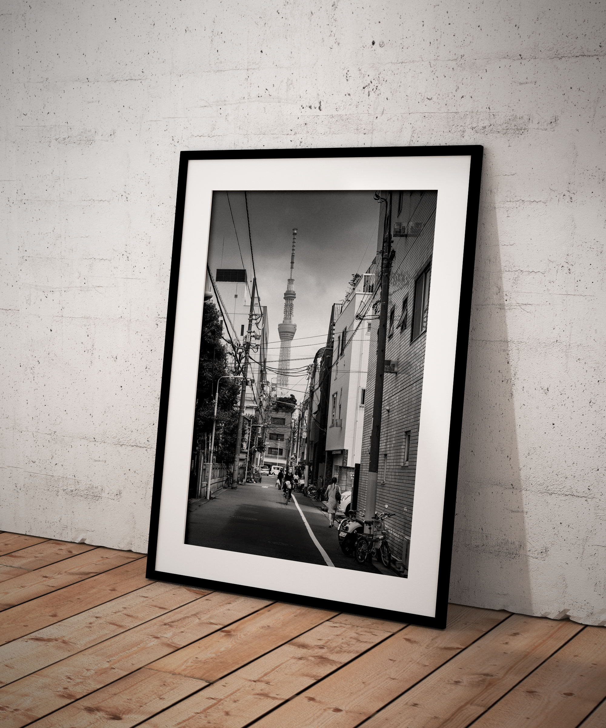 Photo Noir et Blanc Tokyo Sky tree