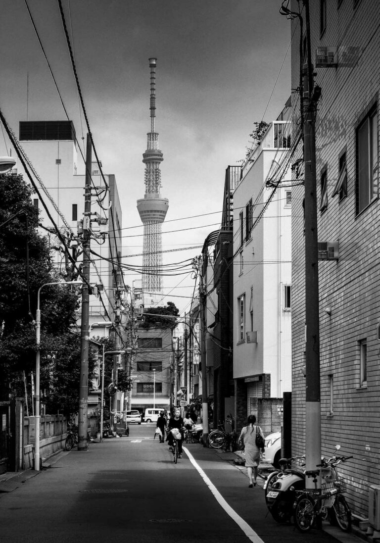 Photo Noir et Blanc Tokyo Sky tree
