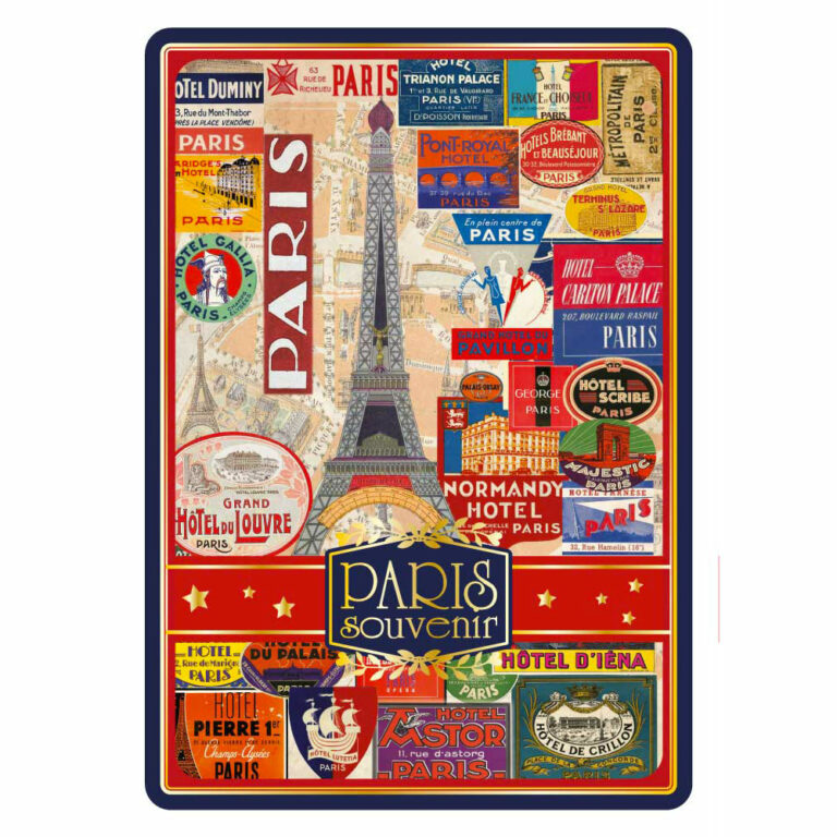 Carte Postale Paris Souvenir - Paris Collage Hôtel