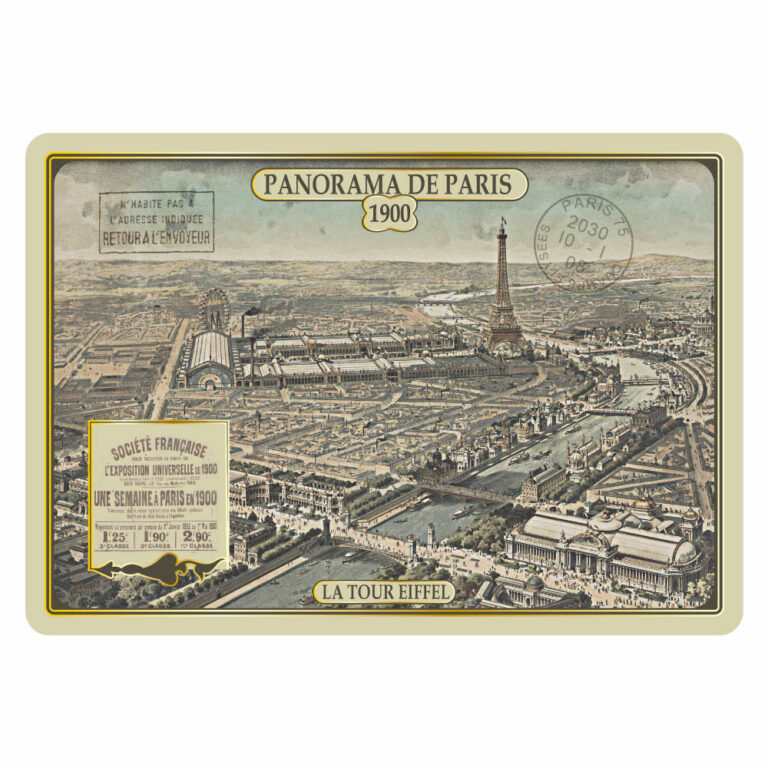 Carte Postale Panorama Exposition Universelle Paris 1900