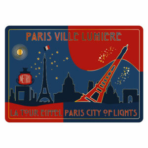 Carte Postale Paris Souvenir - Paris City of Lights CPD O99