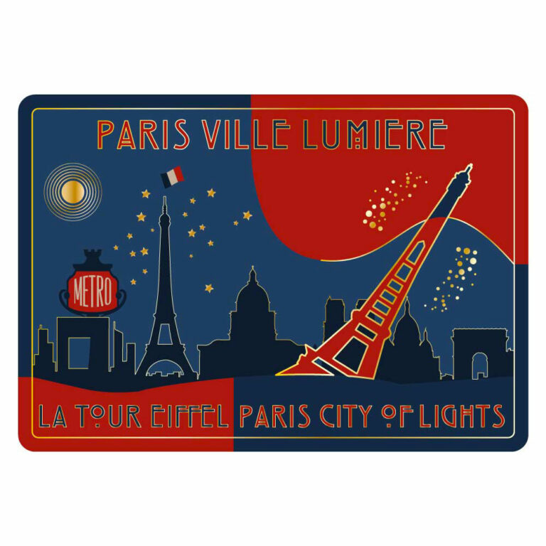 Carte Postale Paris Souvenir - Paris City of Lights