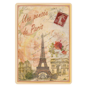 Carte Postale Paris Souvenir - Une pensée de Paris CPD O46