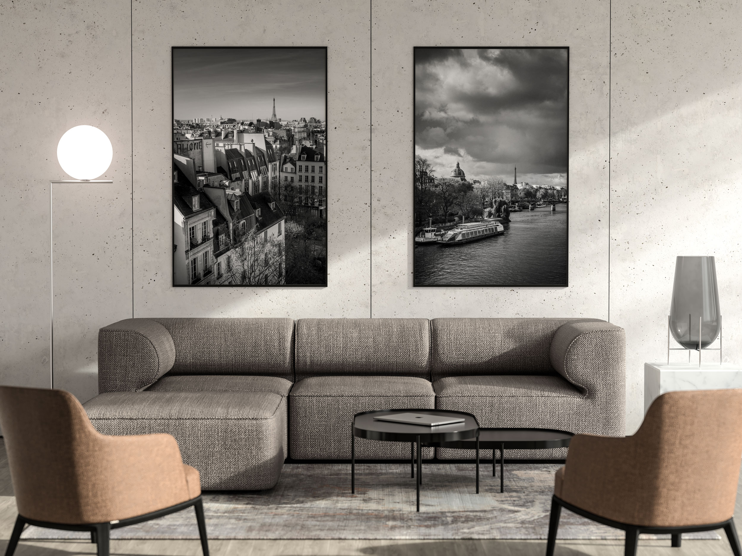 Photo Paris La Tour Eiffel La Seine Pont des Arts