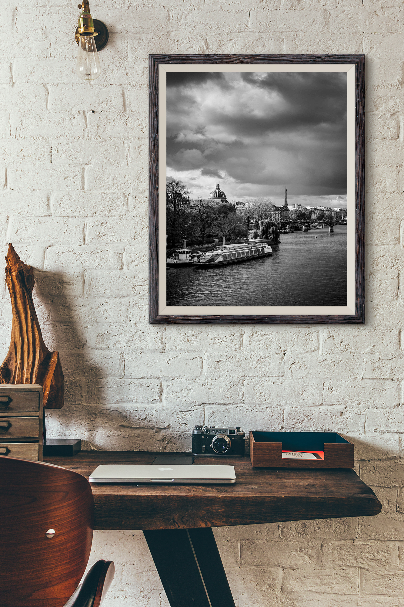 Photo Paris La Tour Eiffel La Seine Pont des Arts