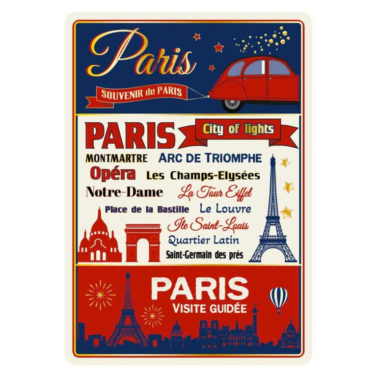 Carte Postale Paris Souvenir - Paris Visite Guidée