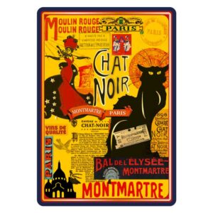 Carte Postale Paris Souvenir - Paris Le Chat Noir Montmartre CPD O45