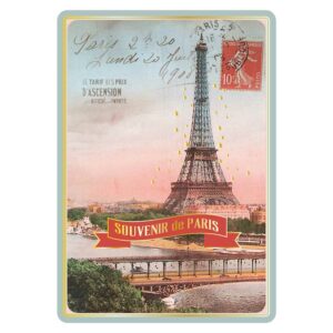 Carte Postale Paris Souvenir - Paris La Tour Eiffel Pont de Bir-Hakeim CPD O48