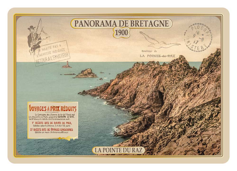Cartes Postales Bretagne Souvenir - La Pointe du Raz CBD 002