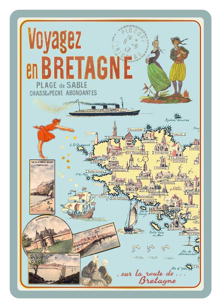 Cartes Postales Bretagne Souvenir - Voyagez en Bretagne CBD 003