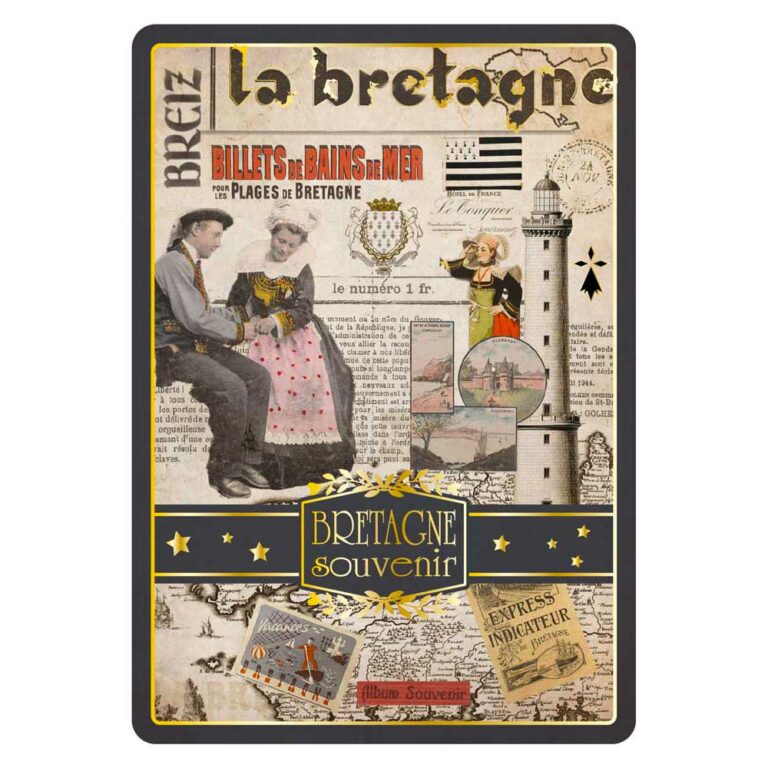 Cartes Postales Bretagne Souvenir - Collage souvenir CBD 006