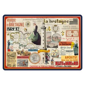 Cartes Postales Bretagne Souvenir - Collage Voyagez en Bretagne CBD 007