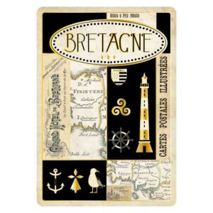 Cartes Postales Bretagne Souvenir - Bretagne Collage CBD 008