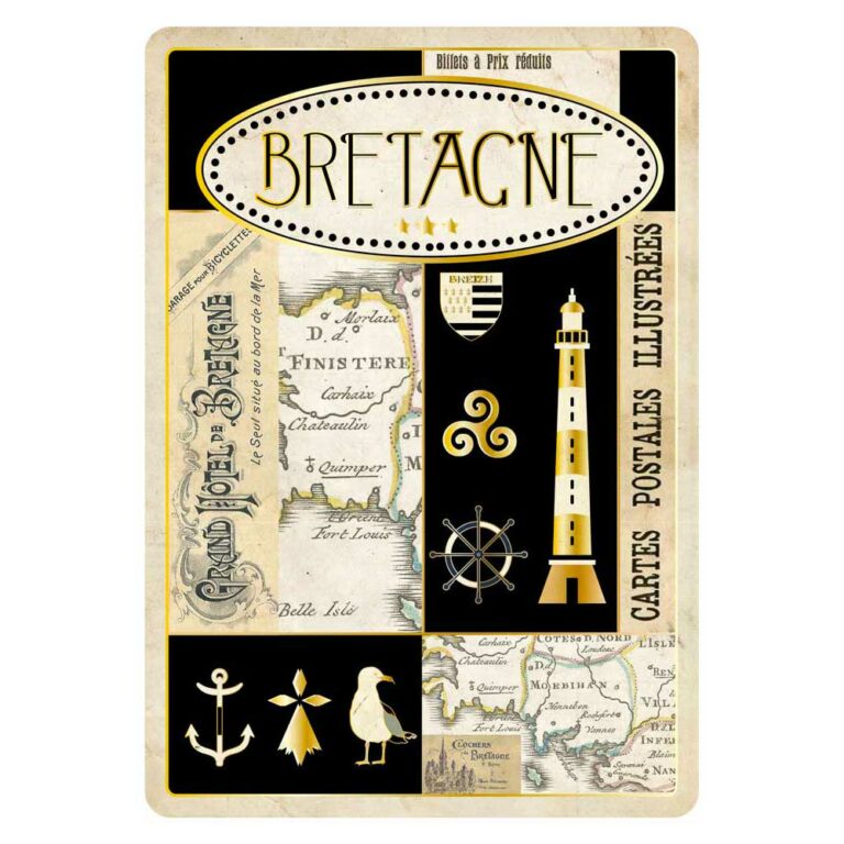 Cartes Postales Bretagne Souvenir - Bretagne Collage CBD 008