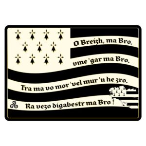 Cartes Postales Bretagne Souvenir - Drapeau Hymne Bretagne CBD 012