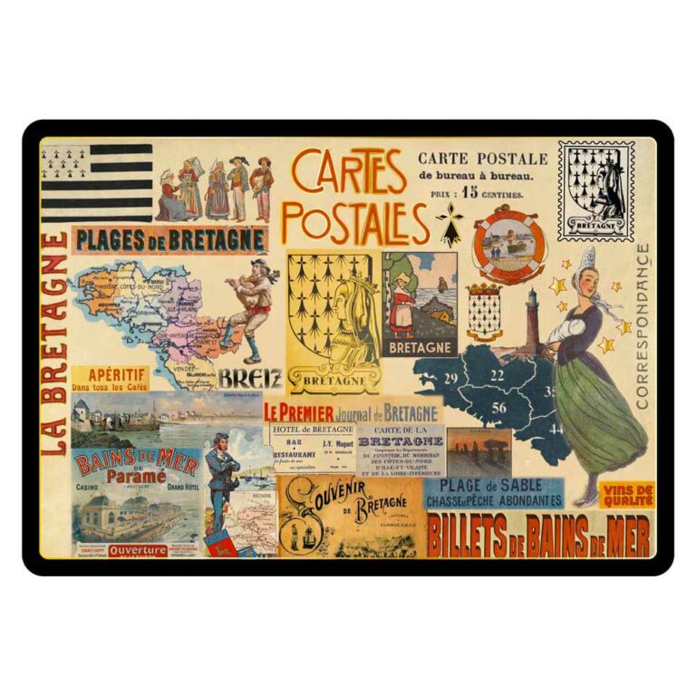 Carte Postale Bretagne Souvenir - Collage