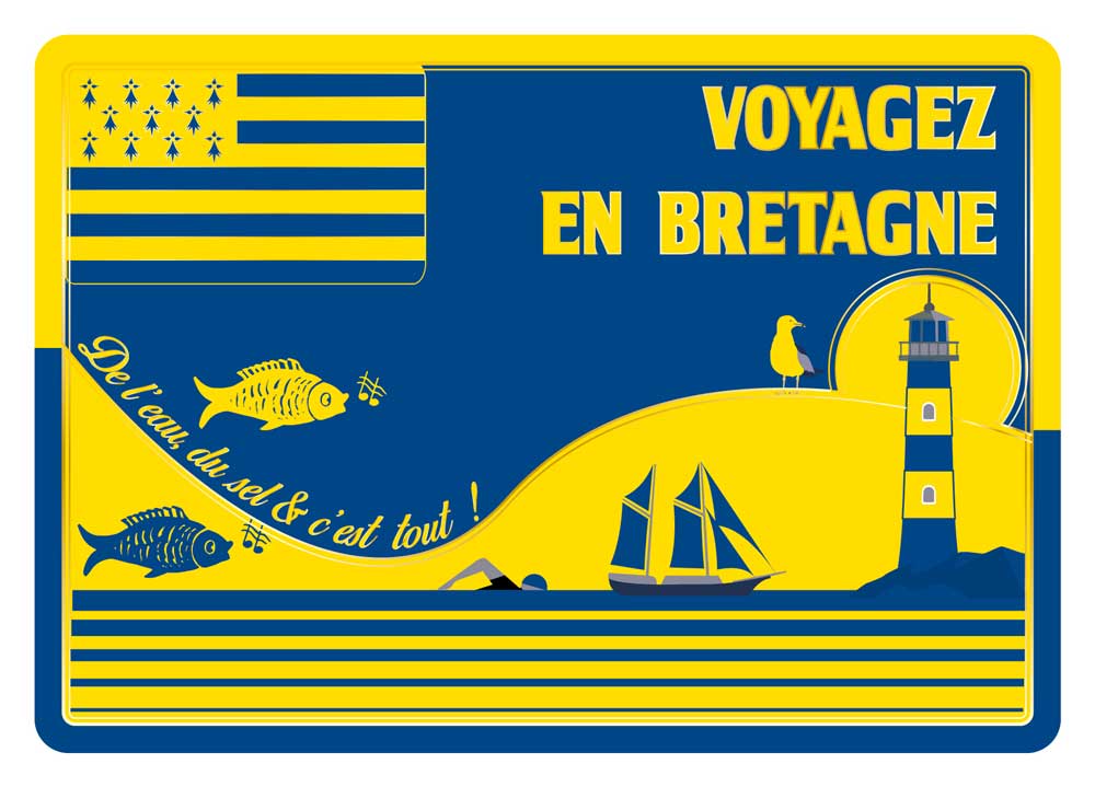 Cartes Postales Bretagne Souvenir - Voyagez en Bretagne CBD 026