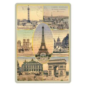 Carte Postale Paris Souvenir - Multivues Paris Tour Eiffel CPD 056