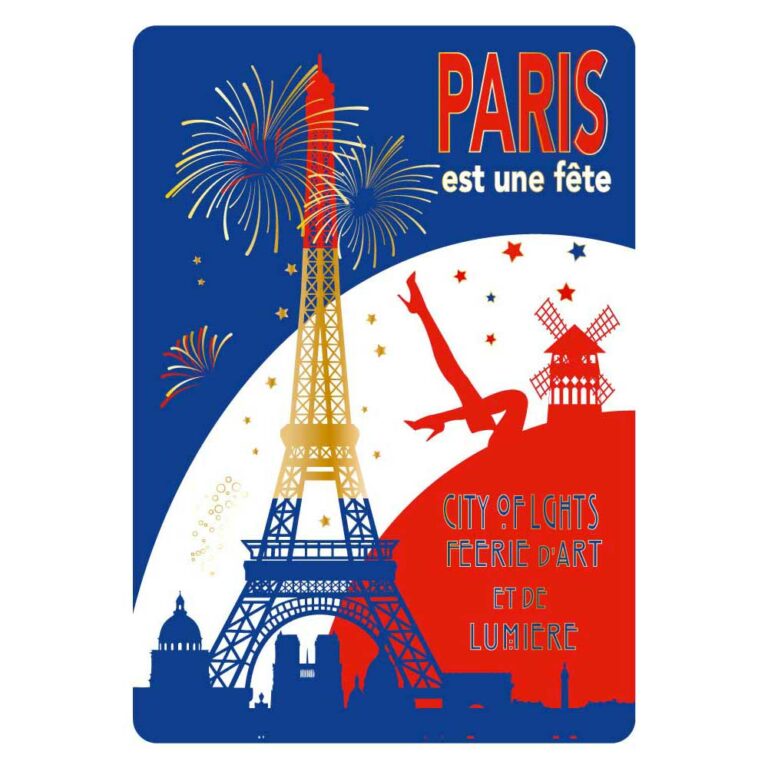 Carte Postale Paris Souvenir - Paris est une Fête