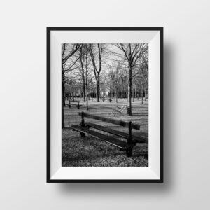 Tirage Photo de Paris Jardin du Luxembourg - Image en noir et blanc