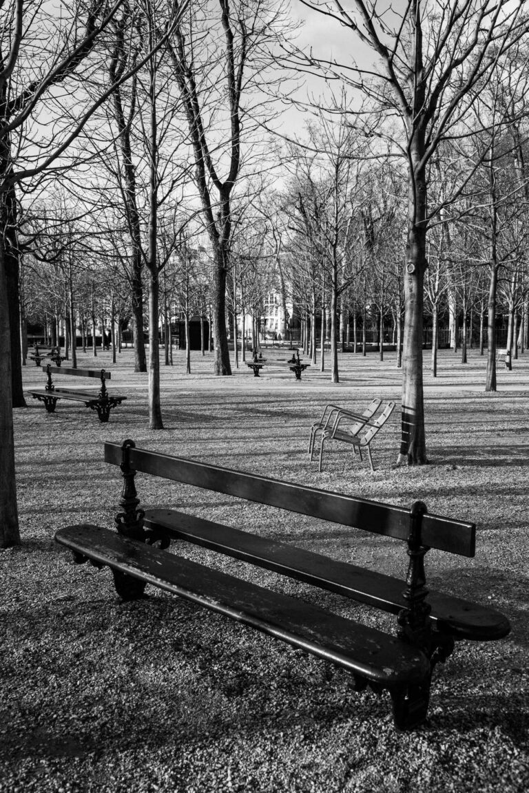 Tirage Photo de Paris Jardin du Luxembourg - Image en noir et blanc
