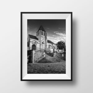 Tirage Photo de Paris - Eglise Saint-Germain de Charonne Photographie en Noir et Blanc