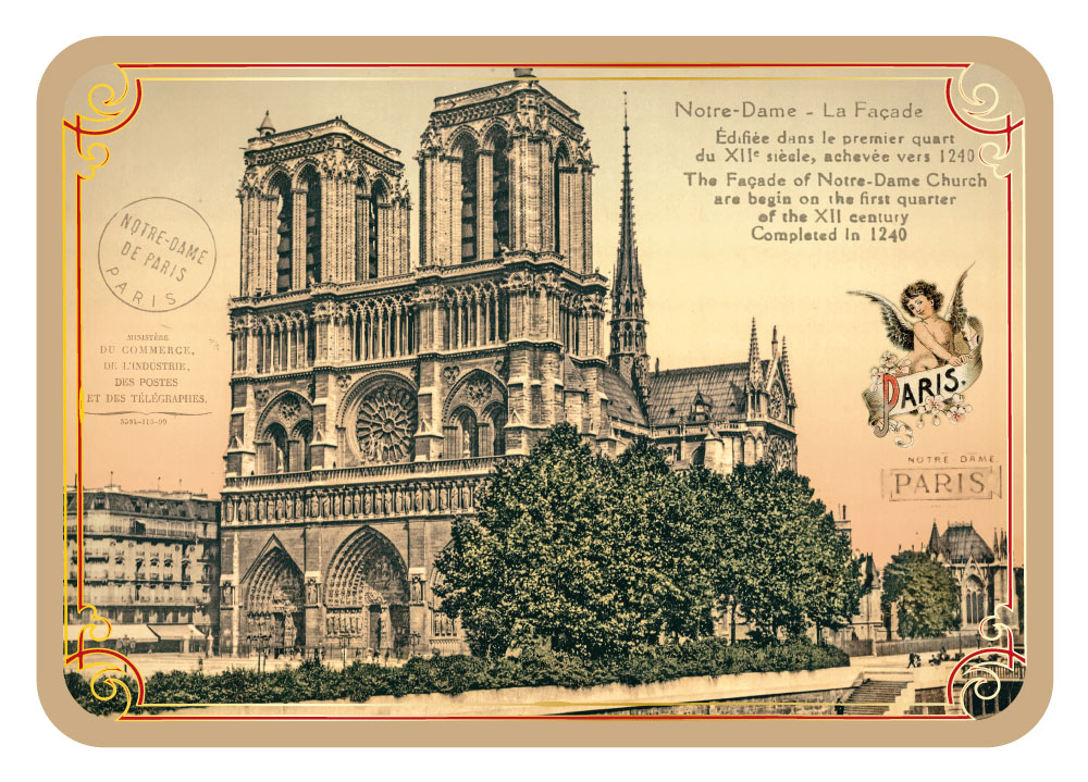 Carte Postale Paris Souvenir - Notre Dame de Paris CPD 059