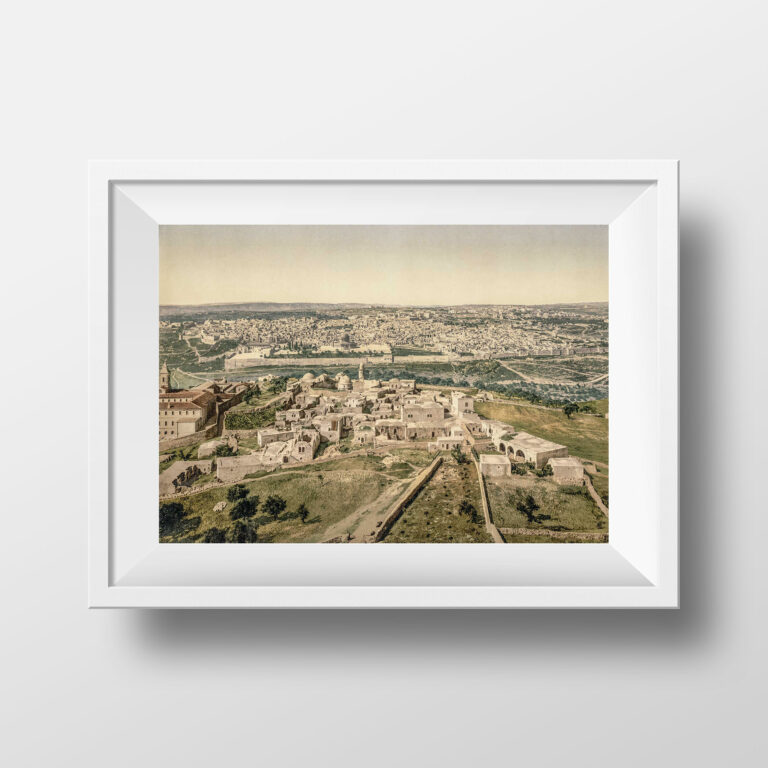 Photo ancienne Jérusalem - Vue Panoramique
