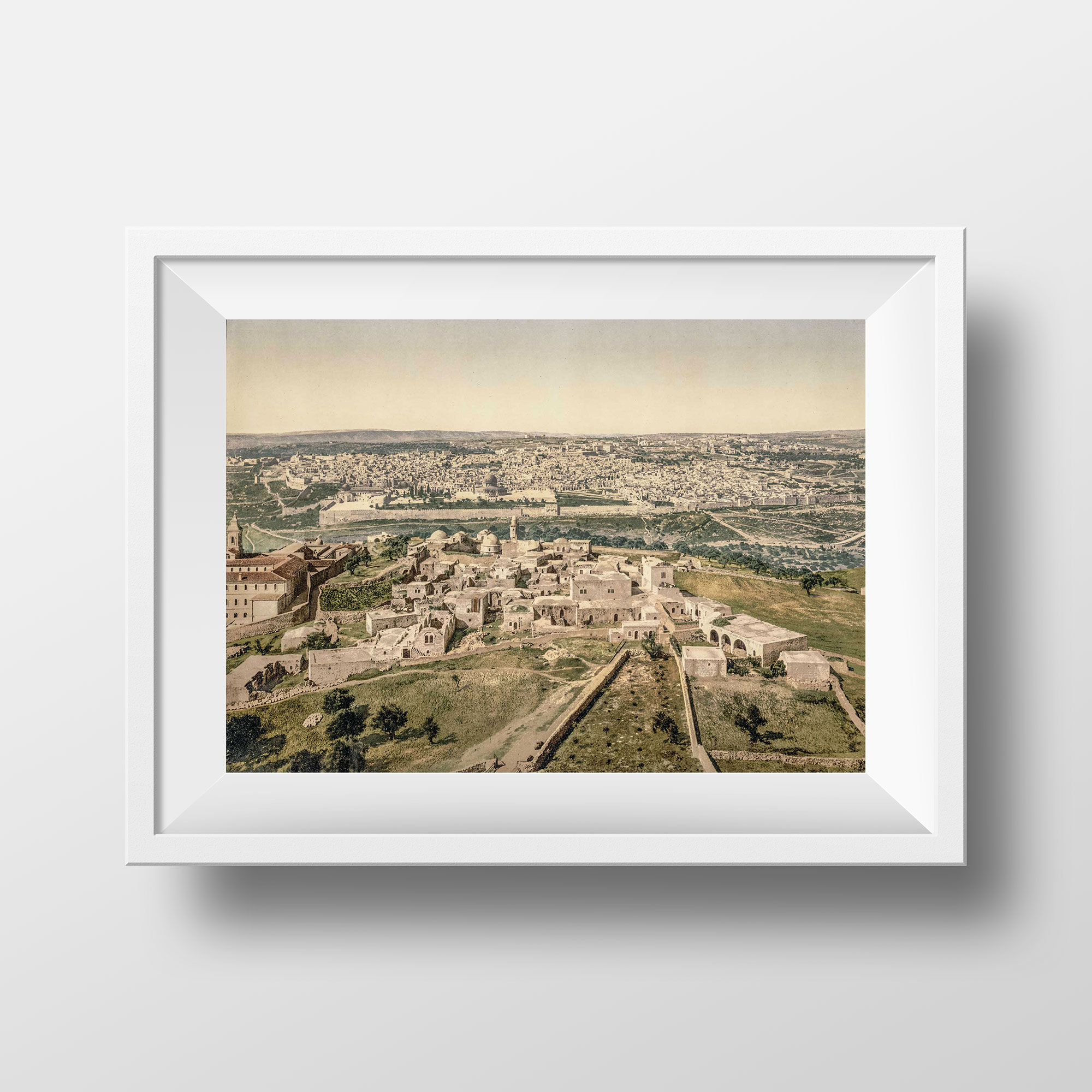 Photo ancienne Jérusalem - Vue Panoramique