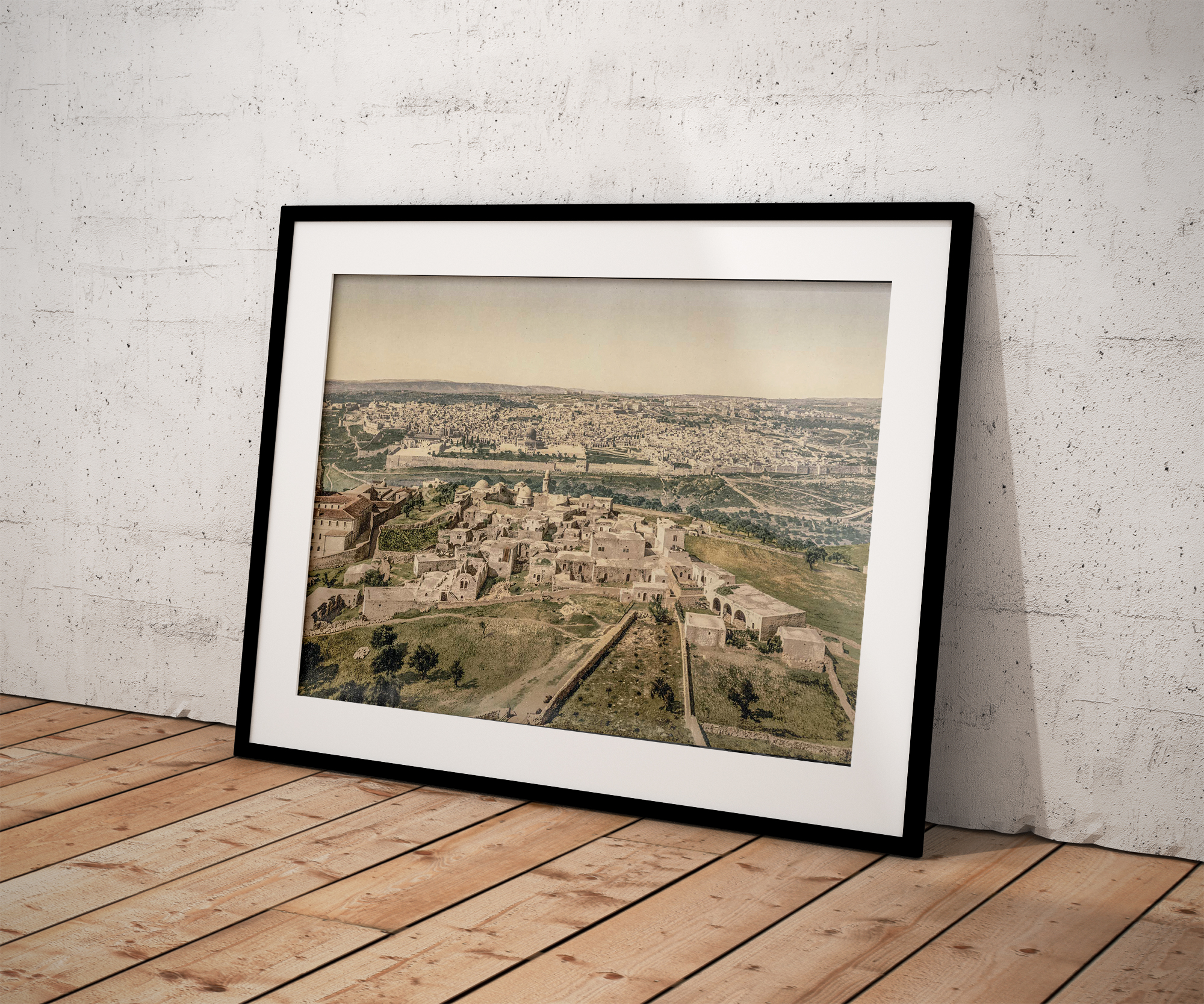 Photo ancienne Jérusalem - Vue Panoramique