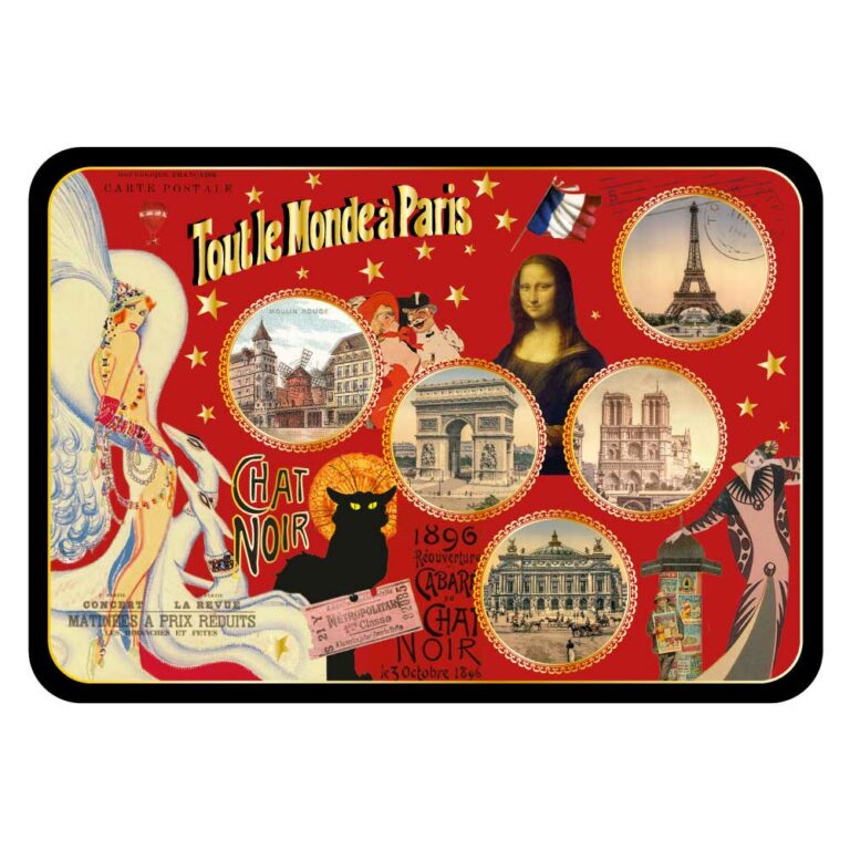 Carte Postale Paris Collage Tout le Monde à Paris