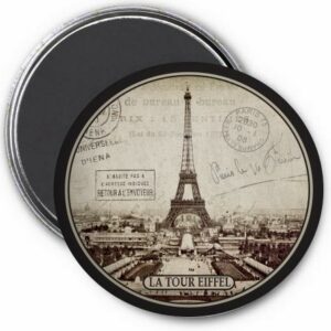 Magnet Paris vintage – La Tour Eiffel • Exposition universelle