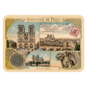 Carte Postale Paris Dorure - Notre Dame de Paris Multivues