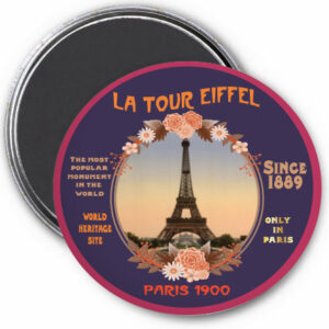 Magnet Paris vintage – La Tour Eiffel • Paris 1900