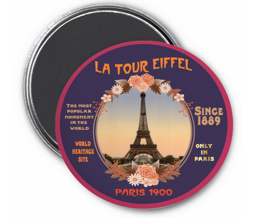 Magnet Paris vintage – La Tour Eiffel • Paris 1900