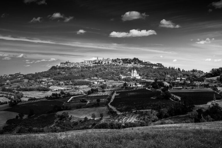 Photo Montepulciano Toscane Noir et Blanc