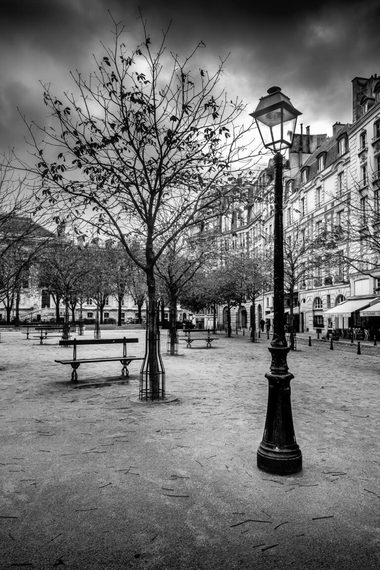 Tirage Photo Place dauphine Paris – Photographie Noir et Blanc