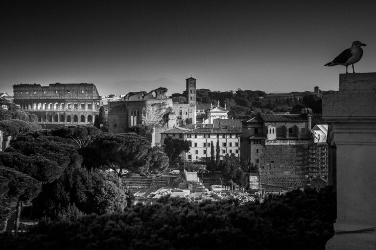 Tirage Photo Rome Colisée Noir et Blanc
