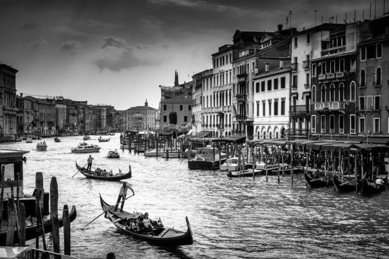 Photo Noir et Blanc Venise Grand Canal
