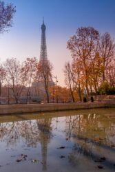 Tour Eiffel couleur reflets