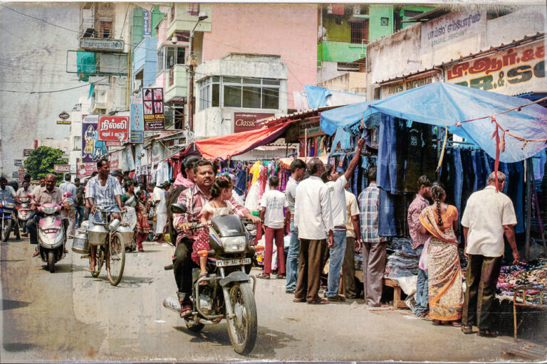 Inde Pondichery photo de rue
