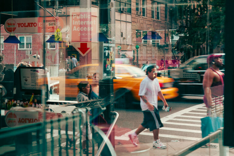 New-York Street shot reflection