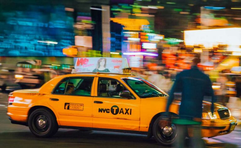 New-York Times Square Yellow Cab