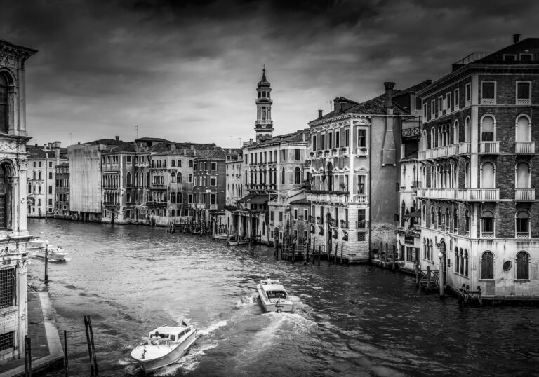 Photo Noir et Blanc Venise Grand Canal