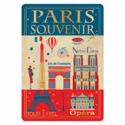 Carte Postale Paris Souvenir - Tour Eiffel souvenir CPD 001